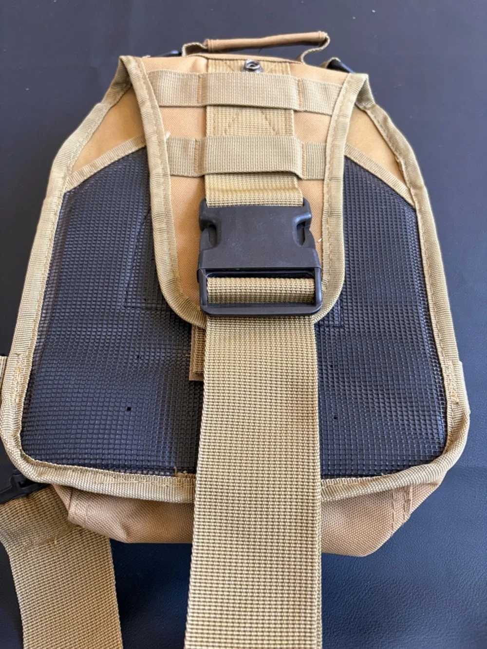 RockCobbler 11.0 Tactical Mini Backpack Crossbody MOLLE Utility Bag Tan Like New
